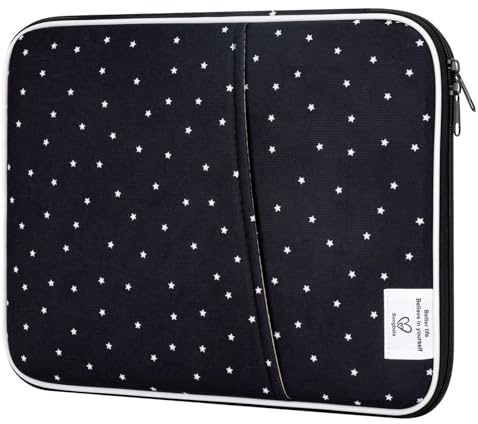 Songbala 13-14 Inch Laptop Sleeve case-for 13.3 14 Inch MacBook (Black) | Padded Soft Protective case for 13.3 14 Inch MacBook Air/Pro M2 M3 M4 M5 HP Dell Notebook, Waterproof Shock Resistant Case