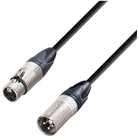 Adam Hall Cables 5 STAR DMF 0150 - Cable de Audio Digital AES/EBU Neutrik 110 Ohmios de XLR macho a XLR hembra 1,5 m