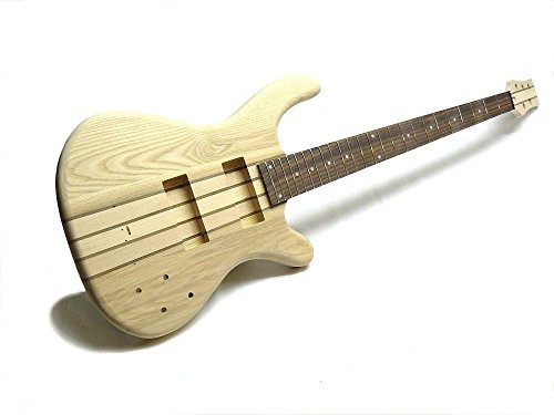 aktiver 5-Saiter E-Bass Bausatz/Guitar DIY Kit ML-Factory Through Neck, Esche Body