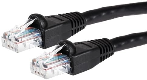 Maplin Ethernet Cable 0.5M Black, CAT6 Gigabit UTP LAN Network Cable RJ45 High-Speed 10Gbps Compatible with Laptop, PC, PS4, PS5, Xbox, Switch, Modem, Router, Smart TV, Printer, Sky Box, WiFi Extender