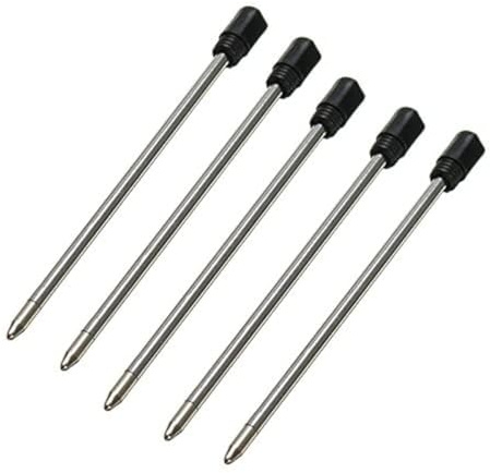 5 x Black Ink Refills for Swarovski Crystal Elements Filled Ballpoint Pen