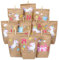 Papierdrachen DIY Adventskalender Kraftpapier Set - Einhörner zum Aufkleben - mit 24 braunen Papiertüten zum selbst Befüllen und zum Selbermachen - Weihnachten
