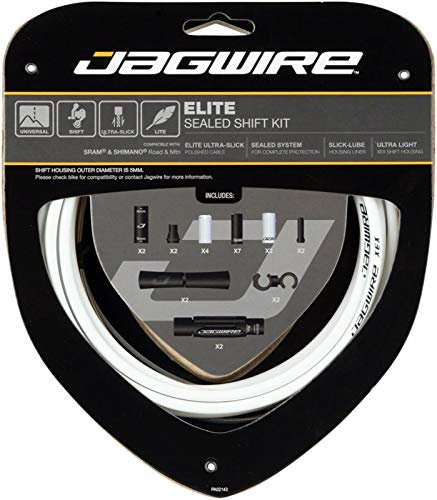 Jagwire Elite Kabel und Ummantelungen für Erwachsene, Unisex, Weiß, Einheitsgröße