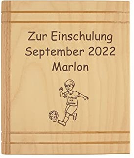 Spardose zur Einschulung mit Namen - personalisiertes Geschenk für Jungen und Mädchen zum Schulanfang, Schulbeginn, Schuleingang, Ausstattung für ABC Schützen