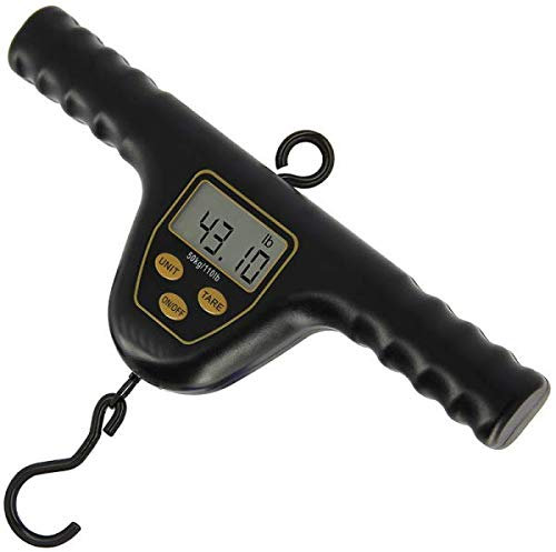 G8DS® Digitalwaage Xpr 50kg Maßband Weightbar Anklappbarer Haken Karpfen Angeln Fischen Abhakmatte Sling