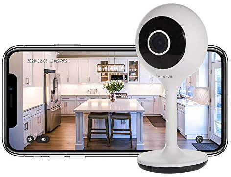 Time2 Sophia Indoor 2.4 GHz WiFi Security Camera 1080P HD | Motion & Sound Alerts | Night Vision, 2 Way Audio, APP Control, SD/Cloud Storage | CCTV Cam for Pet, Baby & Elderly