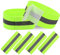 FUNVCE Reflektorband Reflektierendes Armband 6er Set Sicherheit Reflexband Outdoor Joggen Radfahren Fahrrad Laufen Reiten Kinder Klettverschluss Elastisch Leuchtband - Neon-Gelb