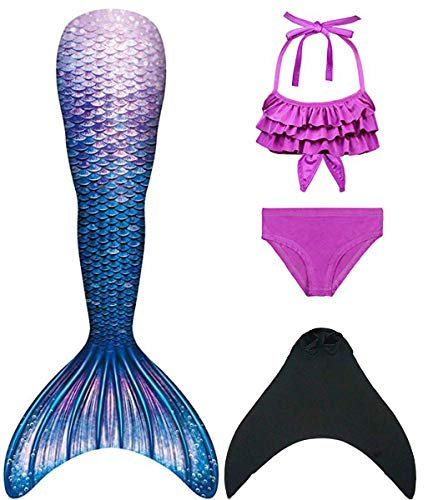 shepretty meerjungfrauenflosse mädchen Neuer Mermaid Tail Badeanzug für Erwachsene und Kinder,jcka24-140