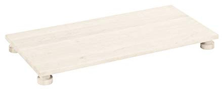BioKinder 22217 Laura Regalsockel aus Massivholz Kiefer 40 x 80 cm weiß lasiert