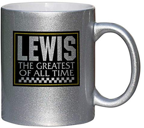 Charisma creative Lewis Mug Fantastic Silver Effect Ceramic Sparkle Mug
