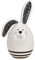 matrasa Osterhase in Ei Form 10x20cm Schwarz Weiss - Dekohase Osterdeko Dekoration Ostern weiße Punkte
