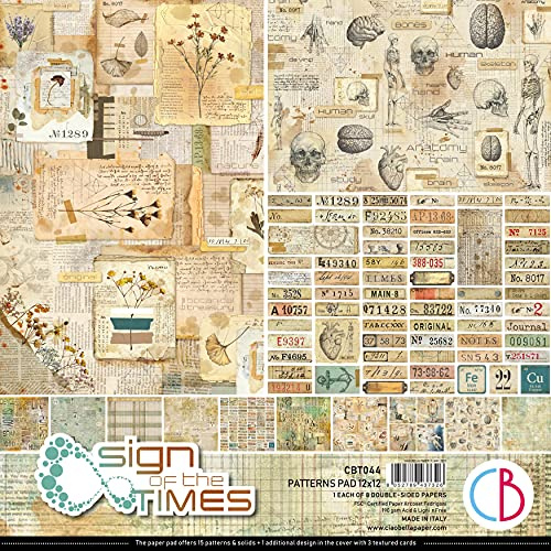 Ciao Bella Patterns Pad, White, OSFA