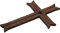 Craft&Style Kruzifix Christus Kreuz klassisch schlichtes Holz natur braun HxB: 38x20cm