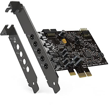 Sound Blaster Audigy FX V2 Carte Son HDR DAC PCI-E jusqu'à 24 bits/192 kHz Haute résolution 120 DB DNR DAC PCI-E SB-AFXV2