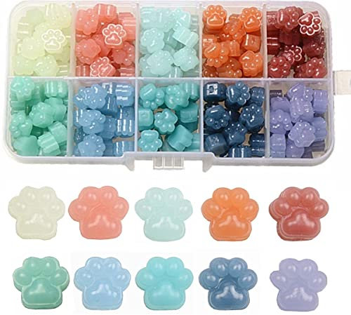 200 piezas de cuentas selladoras de cera de garra de gato con caja de sellado, ideal para tarjetas, sobres, invitaciones y botellas de vino