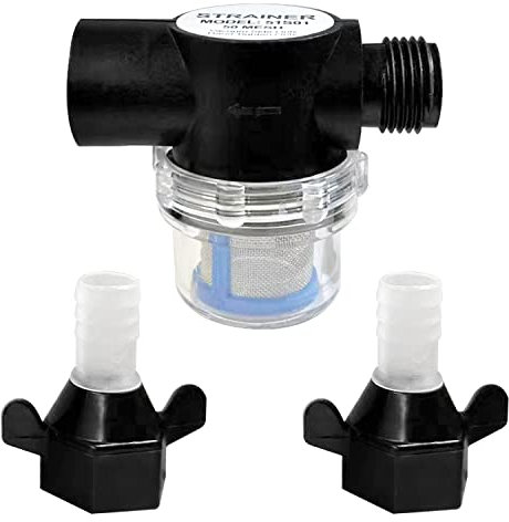 lighteu® Filtro per Pompa dell'Acqua da 1/2, Filtro per irrigazione con Tubo dell'Acqua in Linea da 50 Mesh per Acqua in entrata per Seaflo 33s 34s 42s 44s 51s 54s WFCO e Shurflo RV Garden Pump