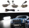 FetonAuto Front Grille Lights Compatible with 2010-2018 Ford F150 Raptor Style Aftermarket Grill, LED Grille Marker Lights Cars Grid Decorative Accessories, 3PCS with Fuse and Wire