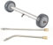 Water Broom Cleaner Water Broom Cleaner Undercarriage Pressure Washers Dual Function Car Washer with 2Pcs Rod Under Washer