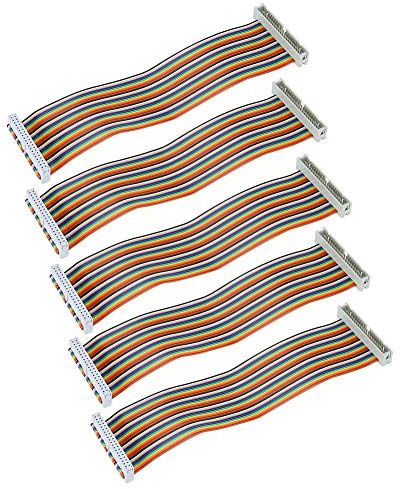 GPIO Kabel für Breadboard, 40 Pins GPIO Verlängerungs Kabel Female auf Female Regenbogen Buchse auf GPIO Adapterkabel GPIO Extension Weiblich Verlängerungkabel