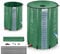 UISEBRT Serbatoio dell'acqua piovana pieghevole da 380 litri, con griglia di ingresso dell'acqua, serbatoio dell'acqua piovana, in PVC, raccoglie acqua rispettosa dell'ambiente