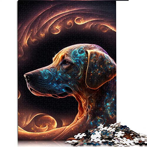 Puzzle 1000 Teile Tier Labrador Puzzles für Erwachsene Papppuzzles Wohnkultur (Größe 26x38cm)