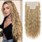 REECHO Clip in Extensions, 5 Teile Haarverlängerungen zum Einclipsen dicke lange lockere Wellen Haarverlängerungen Unsichtbare Spitze Flechte Natürliche weiche haarteile für Frauen