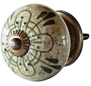 Knober 1 X Verde Grün Schubladengriff Möbelknöpfe 40mm Knauf Türgriff Gewinde metrisch M4