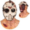 Yearsahrk Jason Masque d'horreur Hockey Killer Masques effrayants Zombie Masque visage rouge Double couche Masque effrayant Halloween Costume Fête Carnaval Accessoires