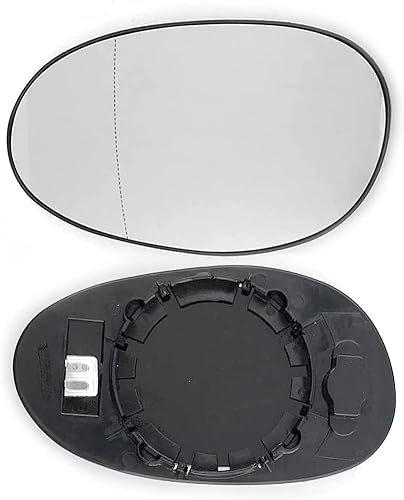 Spiegelglas Ersatz für Smart Fortwo Coupe 450 2004-2007, Umkehrlinse Rückfahrglas Spiegel, Beheizbar Asphärisch mit Trägerplatte Spiegelglas Glas,Left