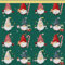 DreamRoots Stoff Weihnachten Meterware - Stoffe Weihnachten 160 cm breit - Wasserabweisender Weihnachtsdeko Stoff 220 g/m2 600D - Weihnachtsstoffe Meterware