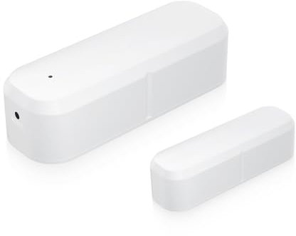eMylo Smart Door Magnetic Sensor, Zigbee Door & Window Intrusion Detection Alarm, Tuya Life/Smart Life Compatible, Apps Notificaciones en Tiempo Real, Volumen Ajustable, Temporizador, Requiere Hub