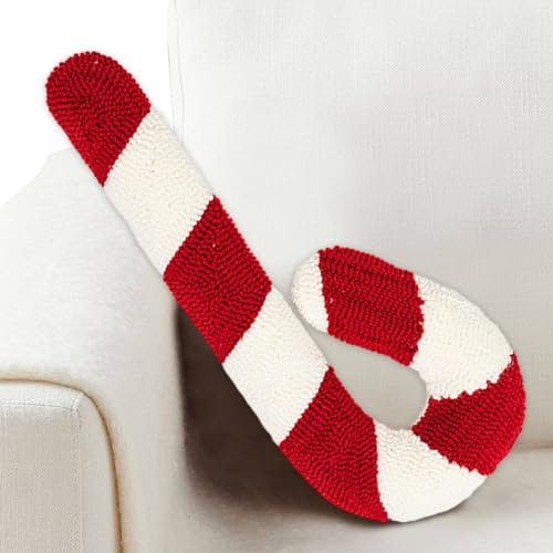 Zuckerstangen-Plüsch | Plüsch-Zuckerstangen-gefüllte Lutscher-süße Kissen | Weihnachts-Zuckerstangen-Kissen | Kreatives Weihnachts-Süßigkeitskissen | Wurfkissen, Plüschtiere, Weihnachtsdekorationen