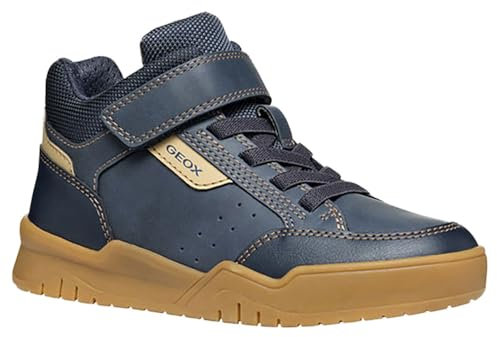 Geox Jungen J Perth Boy B Sneaker, Braun A, 39 EU