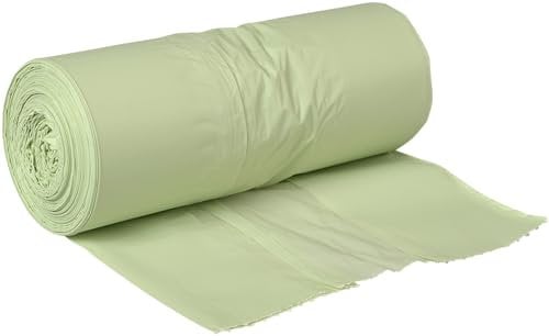ABENA 35L Biodegradable Bin Liners |Pack Of 50 Heavy Duty Bin Bags| Pedal Bin Liners That Can Also Be Used As 30L Bin Liners. Garbage Bags For Household Waste Disposal. Green Bin Bags Heavy Duty.