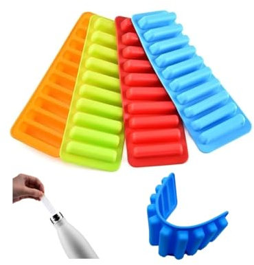 Ice Cube Stick Tray Reusable Easy Release Flexible Mould Fit in Bottle Chocolate