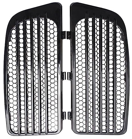 MASO Motorcycle Lower Fairing Radiator Screen Guard Grills Trim, Radiator Grills & Metal Mesh, Radiator Grill Lower Fairing Cover, Black