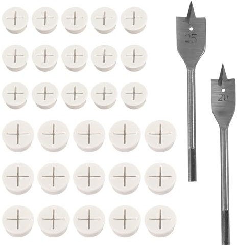 Flexible Silikon Kabeldurchführung 30 Stück 20mm 25mm Tisch Kabelmanagement mit 2 Bohrer, Gummi Kabeldurchführung Schreibtisch Lochabdeckung für Büro Arbeitsplatten Möbel