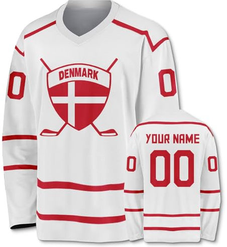 Generic Personalisierte Hockey Trikots Druck- und Färbestickerei Sport Geschenke Personalisierte Namen Nummer für Herren Damen Junge