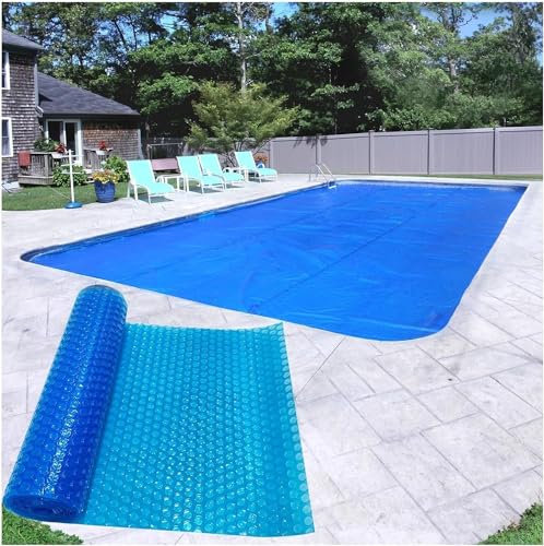 AviiSo Solar Pool Cover for Pool, Hot Tub, Heaters Retaining Cover, Rectangle Pool Solar Cover (Color : Blue, Size : 2m x 4m (6ftx13ft))