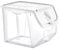 SIDSONS Coral Vegetable Storage Container, 12 Litre, Rectangular, BPA Free, Clip-On, Bin, Food Storage Container, 30 x 23.5 x 23.5 cm, Modern Functional, Vegetable Storage Container