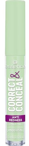 essence CORRECT & CONCEAL anti redness concealer, Nr. 100, Grün, farbkorrigierend, natürlich, für sensible Haut, vegan, ölfrei, ohne Parfüm, ohne Alkohol, 1er Pack (3.5ml)