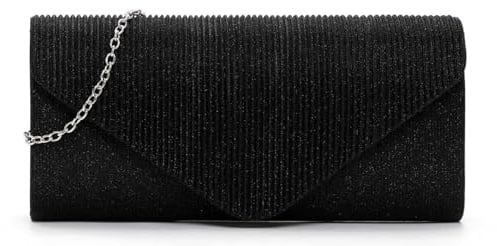 Tamaris Amalia Metallic Clutch Black