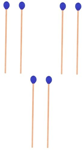 ibasenice 3paare Marimba Mallets Aus Ahornholz Gummikopf Rutschfester Griff Für Xylophon Und Zungentrommel Langlebig Und Benutzerfreundlich Für Musikliebhaber Und Profis