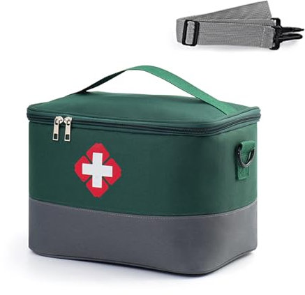 Zasjon Medikamententasche Reise Große Kapazität Reiseapotheke Tasche Leer Medizintasche Wasserdichte Medikamenten Aufbewahrung Notfalltasche Leer Erste Hilfe Tasche Medizin Aufbewahrungstasche Tragbar