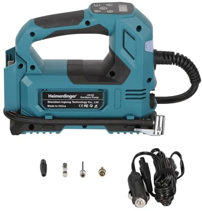 Cordless Tire Inflator for Makita, 120W Digital Air Pump, 120PSI | Dual Power Mode,Electric Air Compressor Auto Shut Off for Car, Motorcycles, Bicycles, Ballss