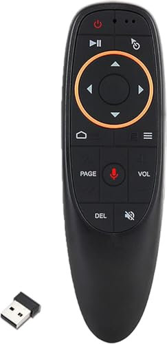 Telecomando Air Mouse 2.4G Wireless con Controllo Vocale - Giroscopio portatile per Box Android TV Box, PC, Proiettore, Set Top Box, Compatibile con Windows