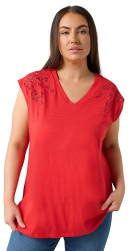 EVANS Curve Broderie Anglaise Vest Top - Women's - Plus Size Curve