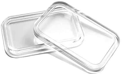 Collector – Premium rechteckige Schutzkapsel 27×47 mm – Silber- & Goldbarren