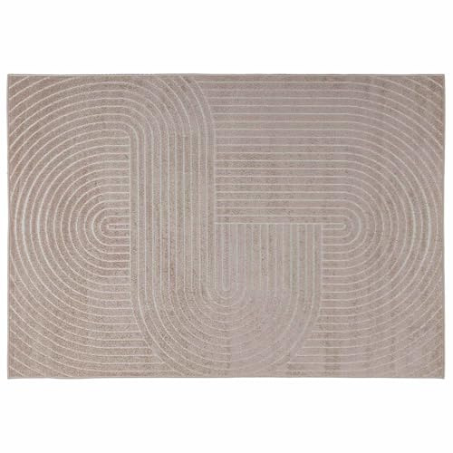 vidaXL Innen- und Außenteppich PALMERAS Beige 170 x 120 cm Polyester