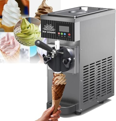 Gelatiera ad alte prestazioni, capacità 4-5 kg/h, serbatoio da 2,5 l, congelamento rapido 10 minuti, display LCD, perfetto per dessert surgelati fatti in casa a casa